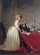 Jacques-Louis David Portrait of Antoine Laurent Lavoisier and his wife ( oil painting reproduction